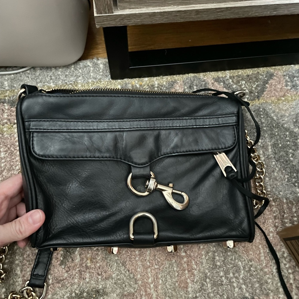 Rebecca Minkoff Crossbody (black with gold hardware)